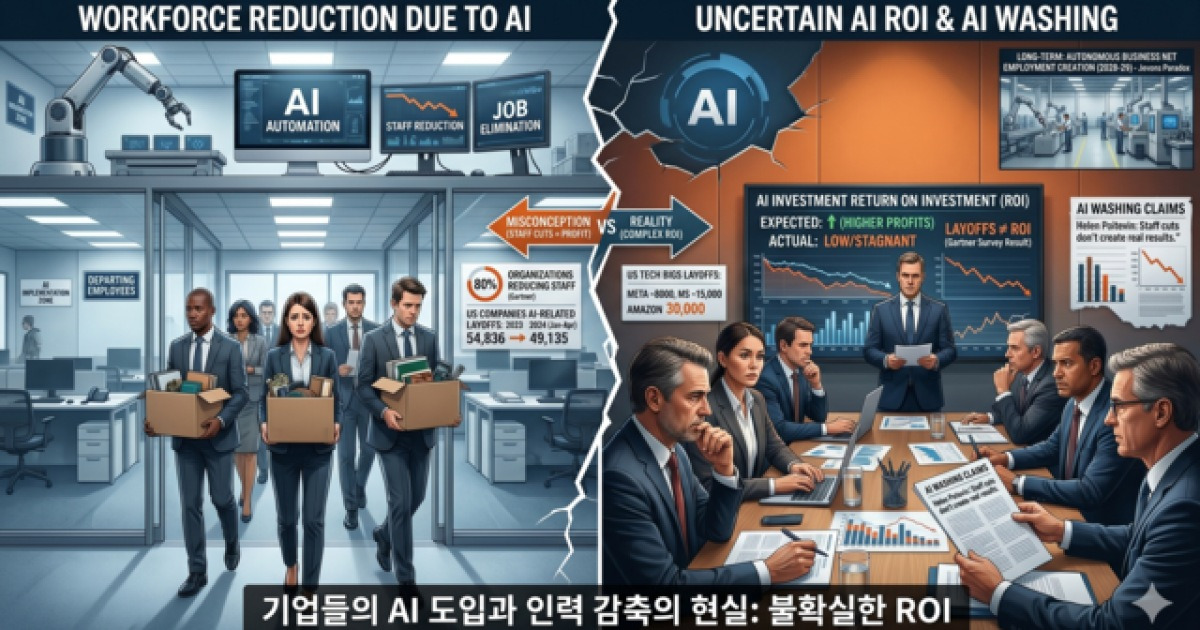 AI 믿고 사람 자르지만…“아직 효과는 글쎄”