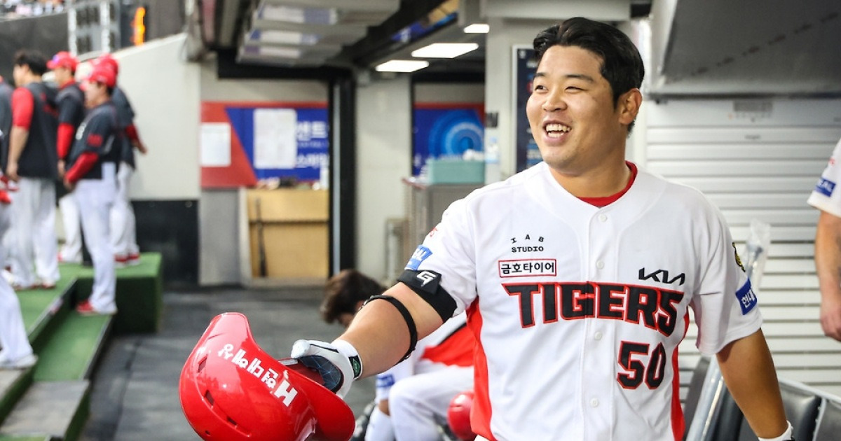 '와 138.7m 대형 아치' KIA 거포 유망주 터졌다! 박상준, 15G 만에 데뷔 첫 홈런 [광주 라이브]