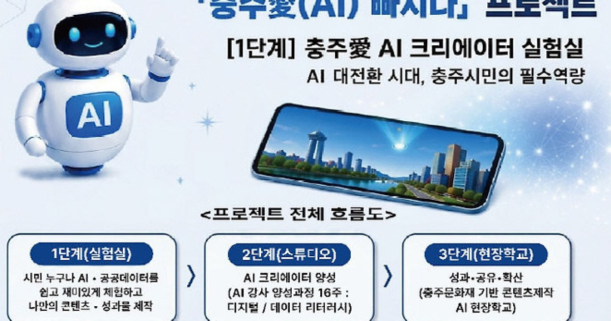 충주시, 시민 체감형 AI 평생교육 프로젝트 가동