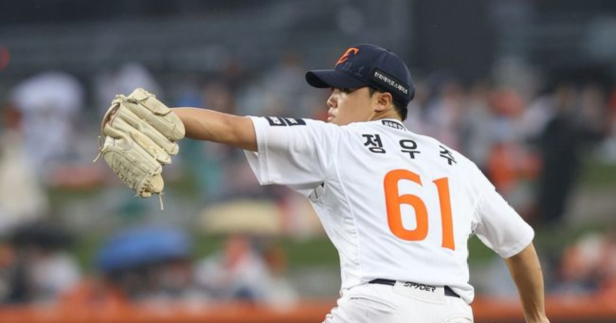 5회는 커녕 4회도 못 채웠다...'153km' 정우주 피홈런 2방 4실점, 험난한 선발 정착기 [오!쎈 대전]