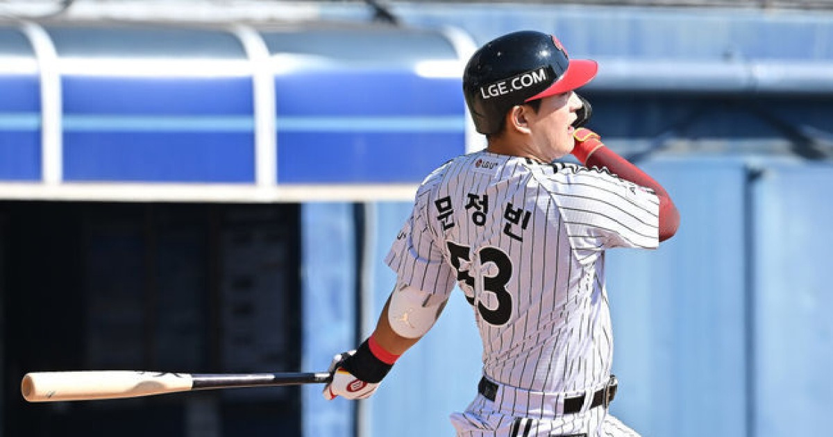 시범경기 라인업 아닙니다...1번 구본혁-4번 문정빈-우익수 이재원-좌익수 송찬의, LG '파격' 라인업 공개
