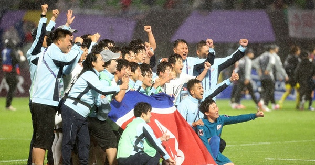 '상금 15억' 北 내고향 축구단, 日 도쿄 베르디와의 결승전 선발 라인업 공개