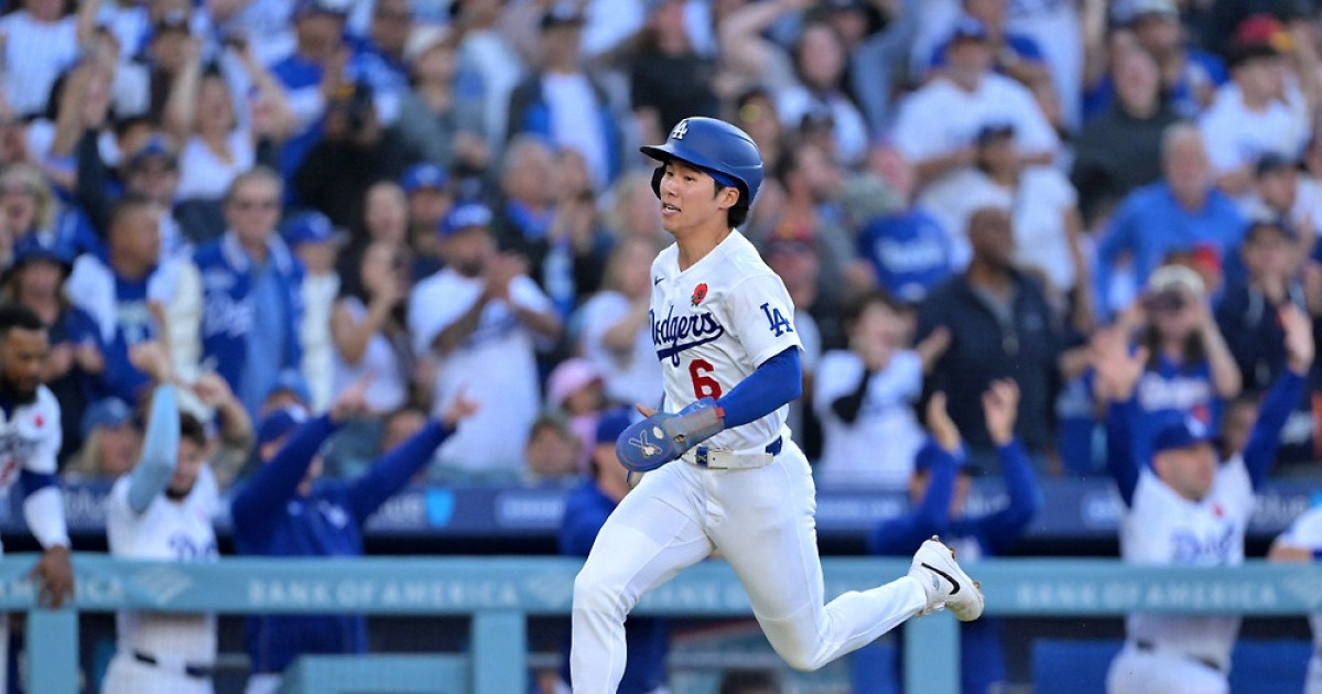[MLB리뷰]안정적 수비+동점 득점, 이것이 김혜성 생존 이유…다저스, 콜로라도에 5:3 역전승