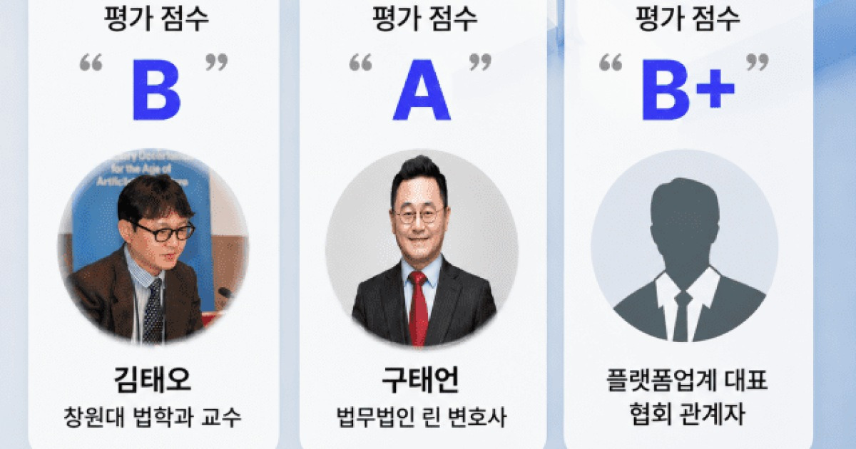 온플법, AI 시대에 낡은 규제 될 수도…플랫폼 B+학점