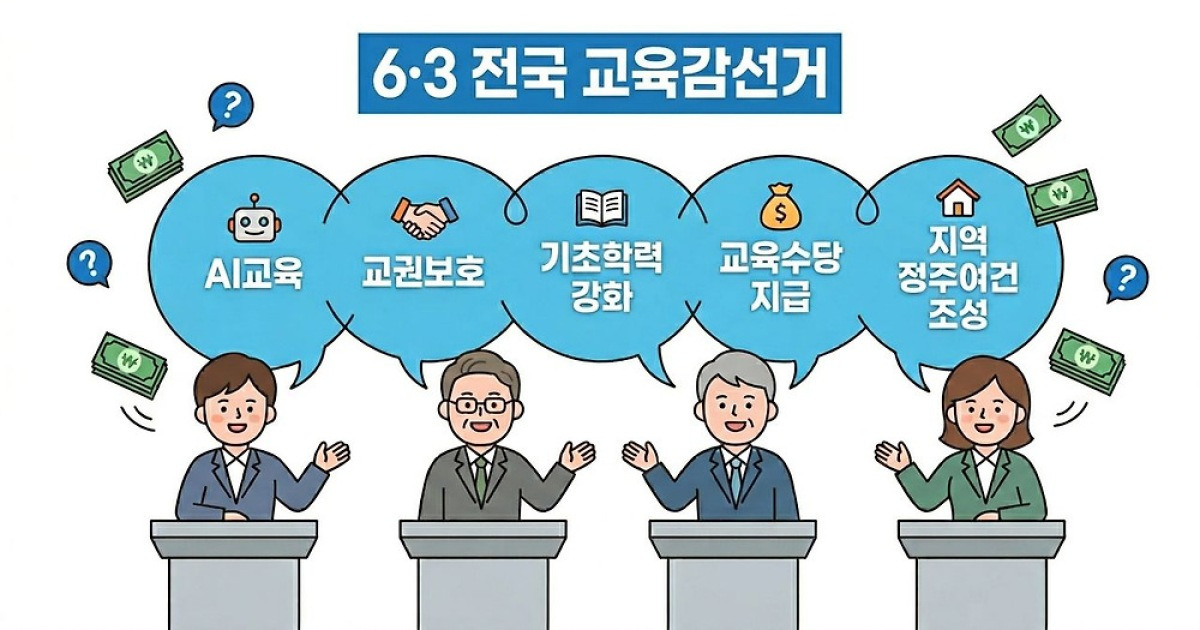 서울도 시골도 똑같다…교육감 후보 80%가 외친 ‘AI 공약’의 민낯