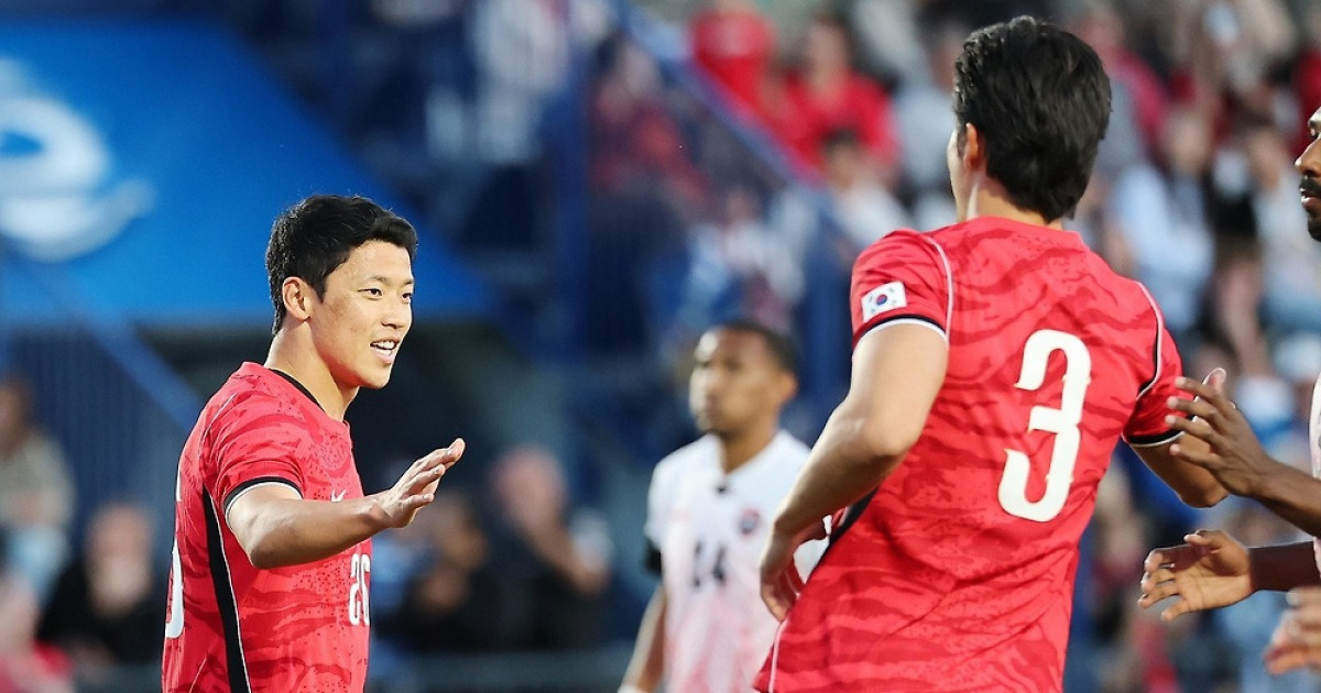 '교체 자원' 황희찬·조규성 연속골…한국, 트리니다드토바고전 '골 잔치'