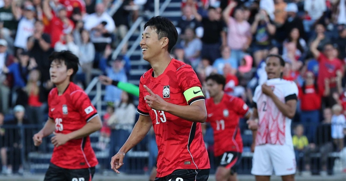 손흥민·조규성·황희찬 릴레이포…홍명보호, 트리니다드토바고 5-0 대파