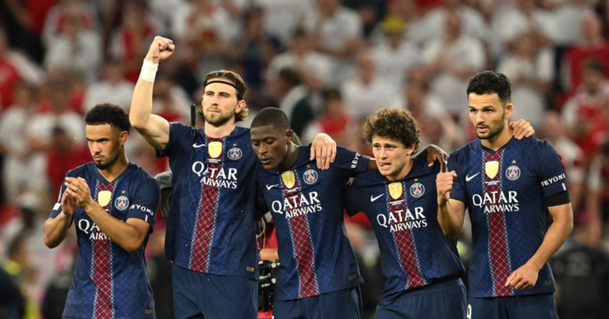 승부차기에서 엇갈린 희비…PSG, 아스널 잡고 2년 연속 챔스 우승 ‘대업’ 이강인은 또 결장