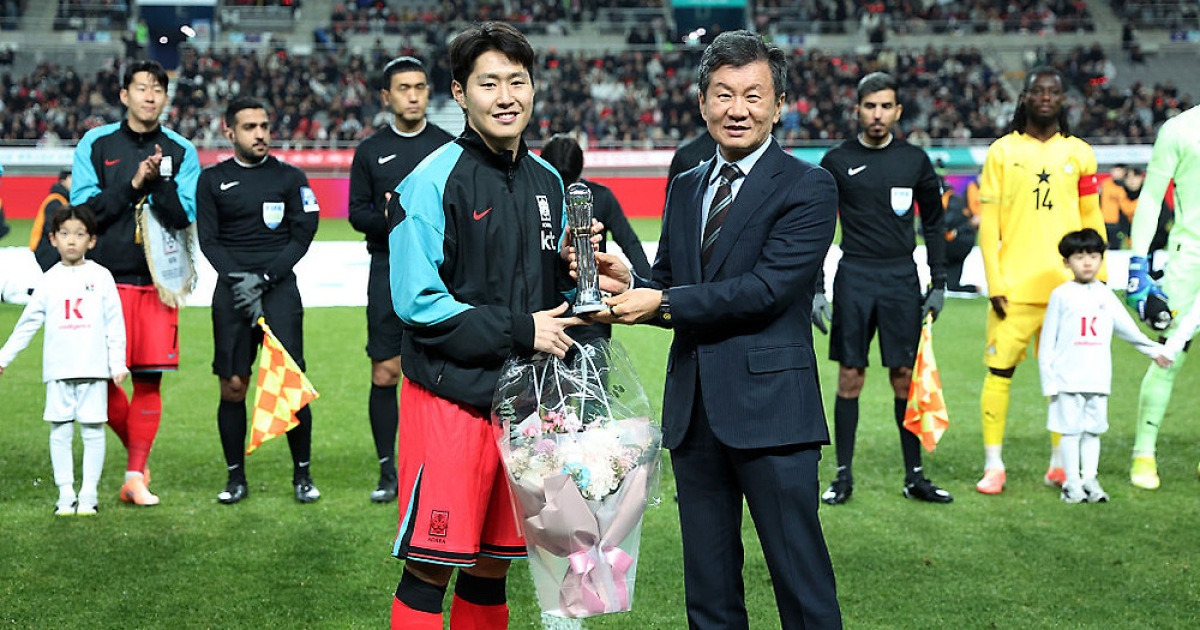 [오피셜] 내달 사임하는 정몽규 축구협회장, 축구대표팀 선전 기원하며 북중미 월드컵 포상금 추가 지급 결정