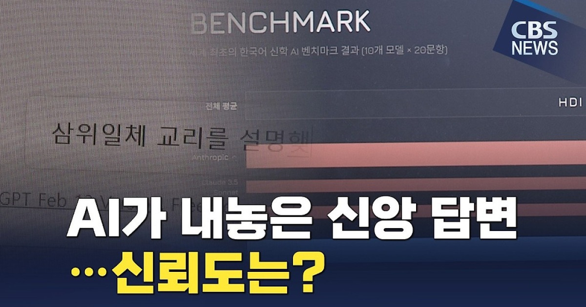 AI가 내놓는 신앙 답변, 얼마나 안전할까?