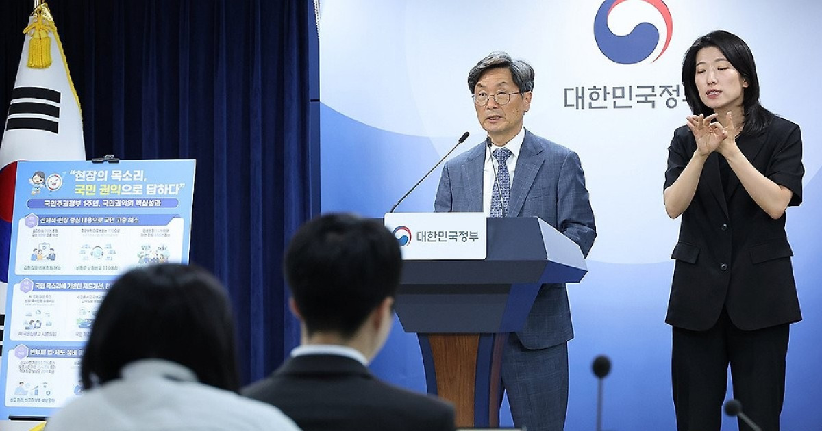 권익위 "1년간 집단민원 70건 해결…내년 중 AI국민신문고 도입"(종합)