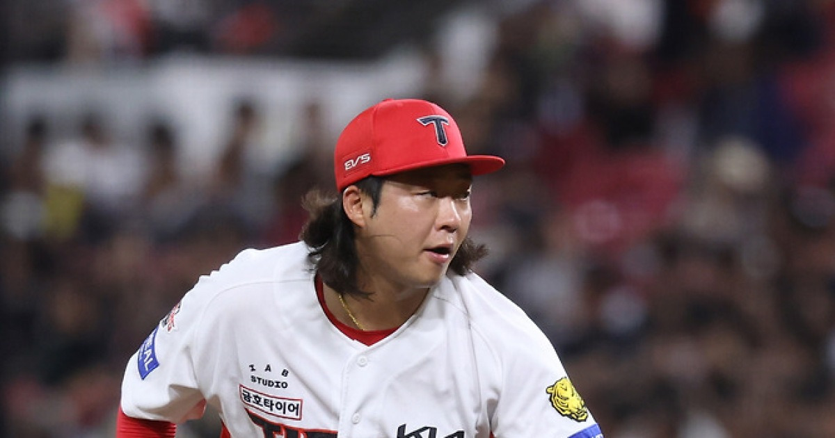 '20억 FA' KIA 김범수, 볼볼볼볼볼볼볼 급격 난조 → 세 타자 만에 스트라이크 던졌다 [광주 현장]