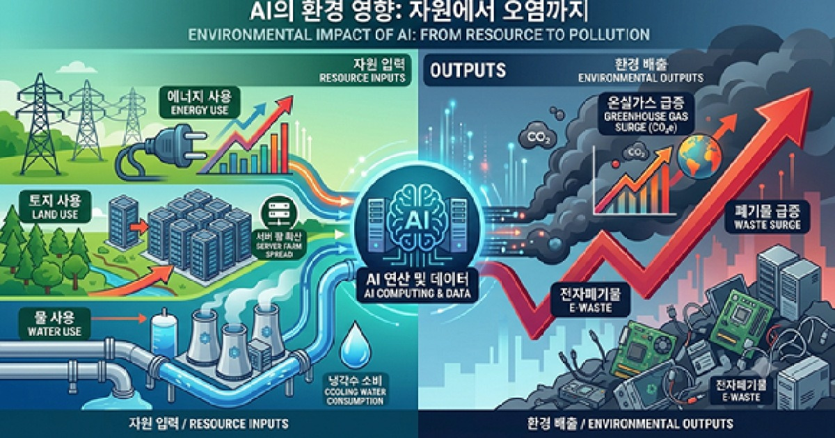 AI, 에너지·토지·물 사용 급증→온실가스·폐기물↑↑ [지금은 과학]