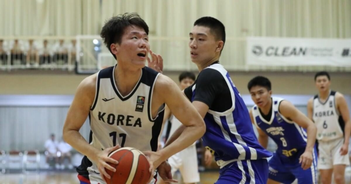 [남 U18 아시아] 윤지원 위닝 블록 한국, 대만 꺾고 2연승