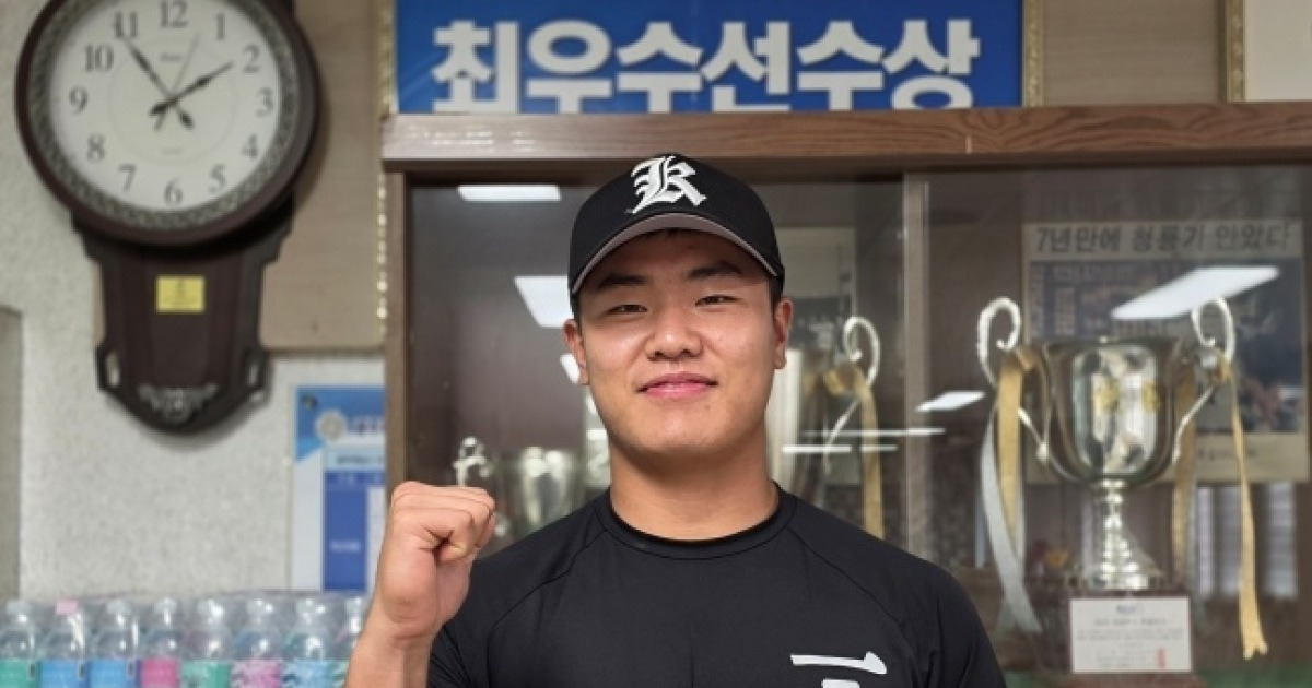 "KIA 김선빈 선배 좋아해 야구 시작했죠" 광주일고 김선빈, 포수 1순위 꿈꾼다 [인터뷰]