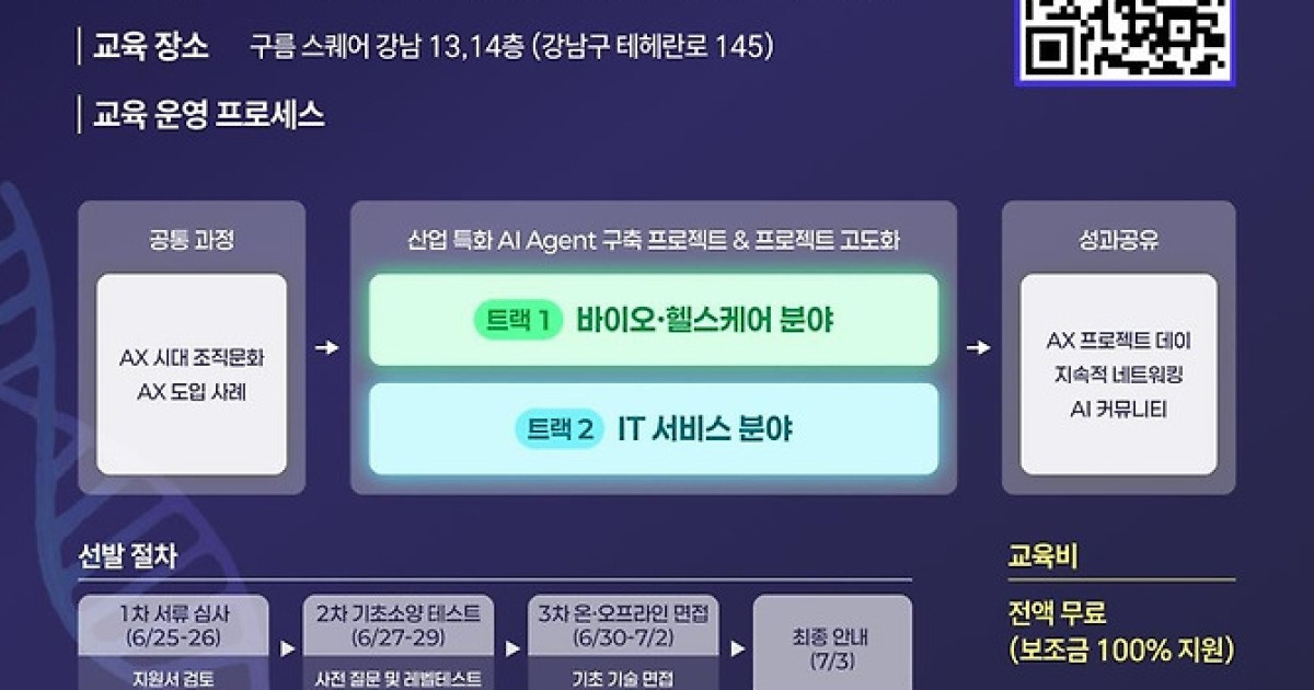 강남구, '청년 AI 아카데미' 교육생 모집