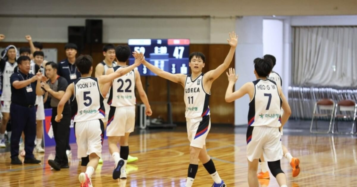 [남 U18 아시아] 한국, 접전 끝 중국에 패배‥3승 1패로 마무리