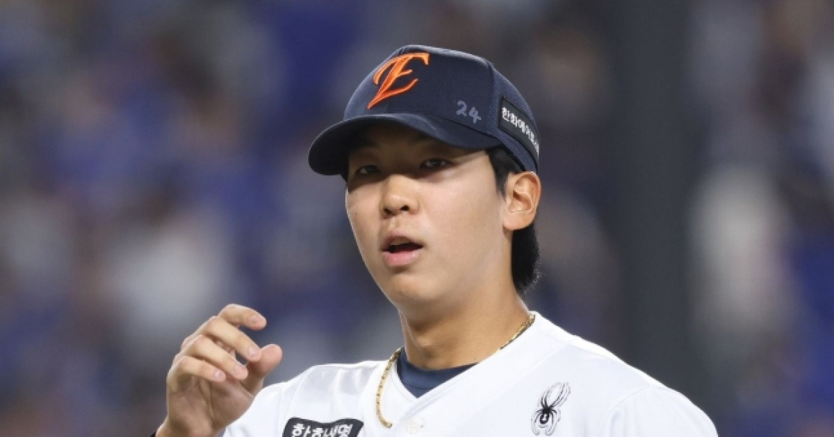 "결국 선발로 써야" 영점 잡은 '전체 1순위' 좌완, 한화 5선발 경쟁 관건은 '볼넷 제어' [부산 현장]
