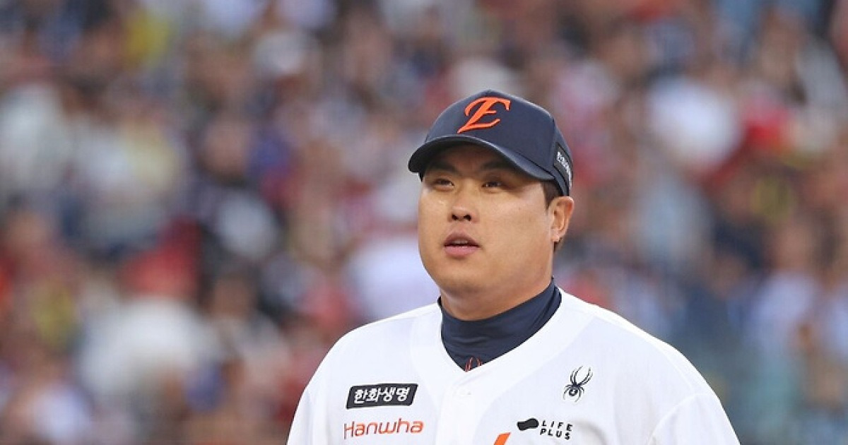 한화가 얼마나 강해졌으면 류현진이 18승 페이스일까…39세에 150km 강속구로 김도영 삼진 잡았다