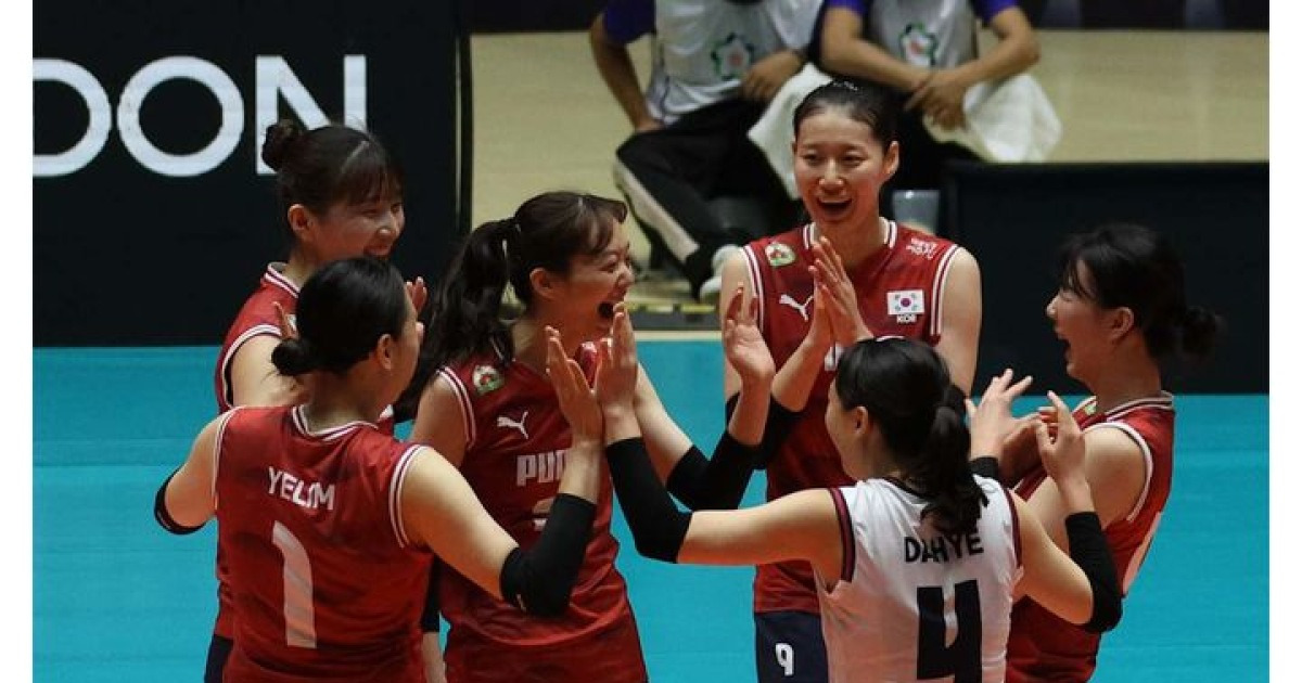 여자배구 대표팀, 대만 3-0 완파하고 AVC컵 우승
