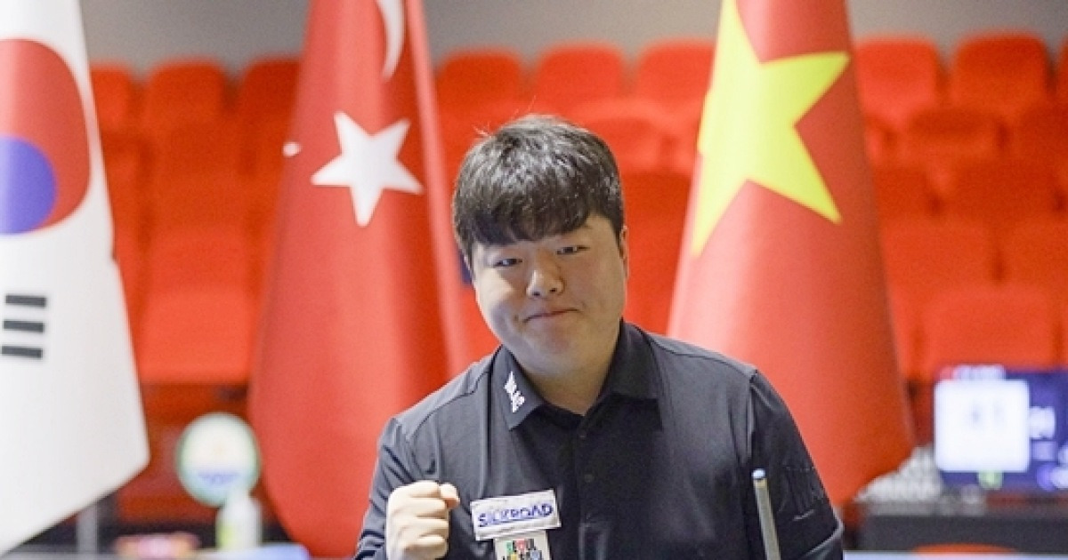 “숨막히는 역대급 명승부” 조명우, 야스퍼스에 1점차(50:49) 신승, 3쿠션월드컵 5회 우승 달성