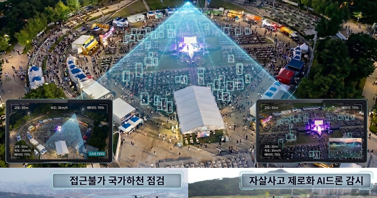대구시, AI 드론으로 시민 안전망 구축…치맥축제·하천·치안 현장 투입