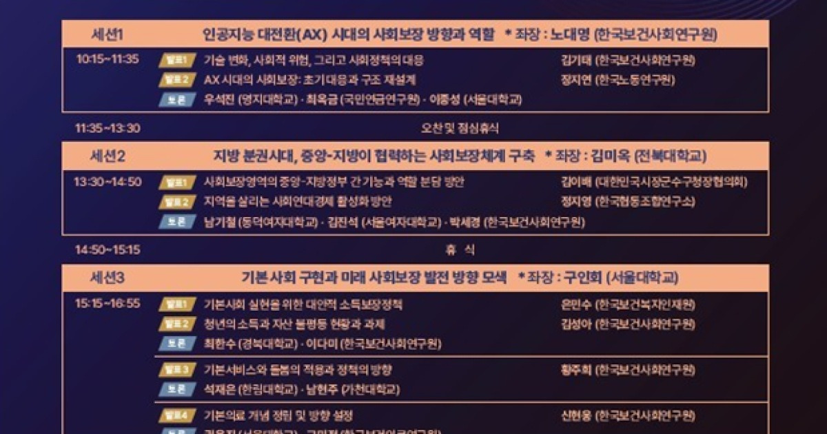 복지부, 제1회 미래사회보장포럼 개최…인공지능 대전환(AX) 등 대응 공론장 가동
