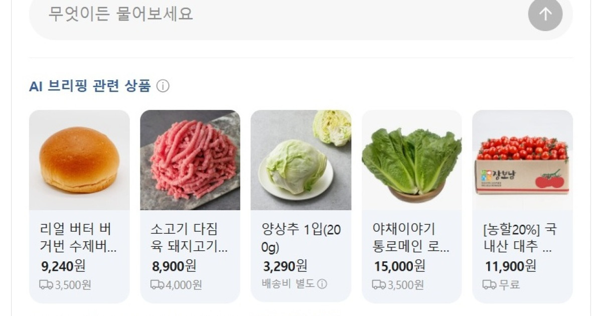 네이버 'AI 브리핑'에 상품 광고 붙였다…네이버 쇼핑몰화 가속