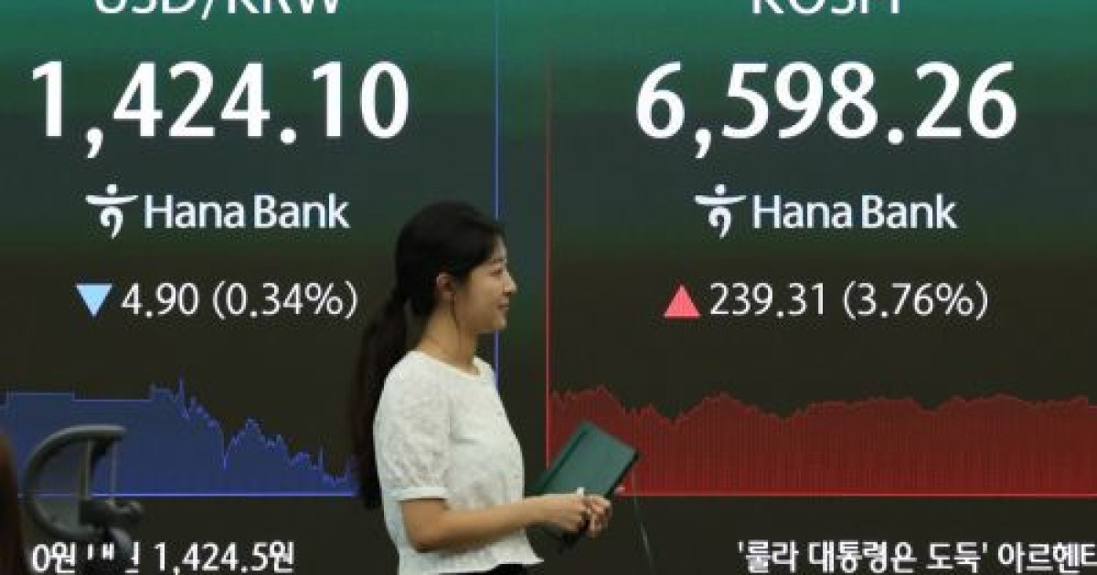 1410원대로 내려간 환율…달러 유입 영향 (상보)