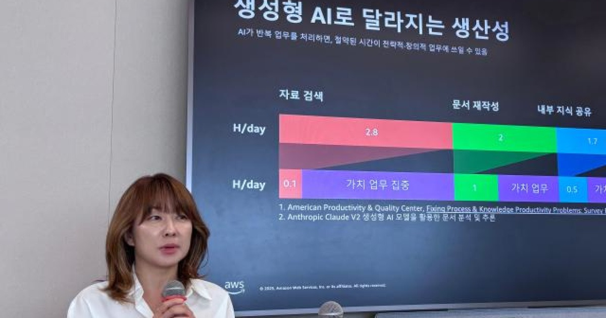 AWS, '일하는 AI' 띄운다…'아마존 퀵'으로 한국 업무 AI 시장 공략