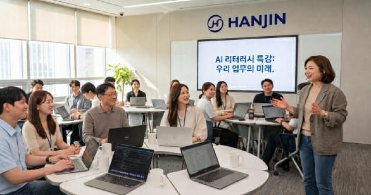 한진, 업무 자동화 위한 임직원 AI 교육 2300시간 돌파