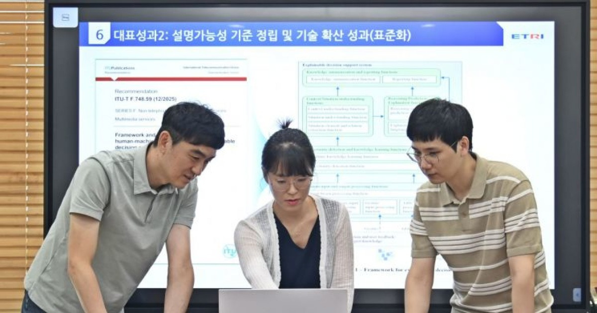 ETRI, '설명 가능한 AI' 개발·국제표준 승인