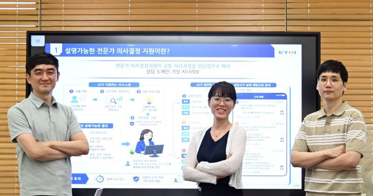 ETRI, '설명가능한 의사결정지원 AI' 국제표준 승인
