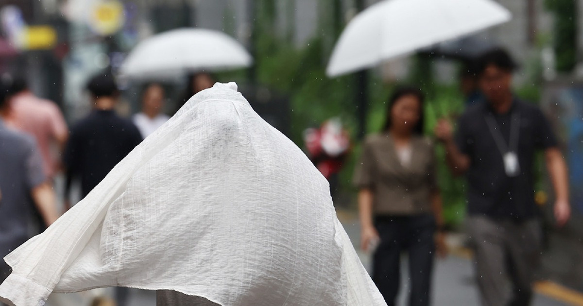 여주 52.5㎜·오산 46㎜…경기 일부 지역 한때 '호우주의보'