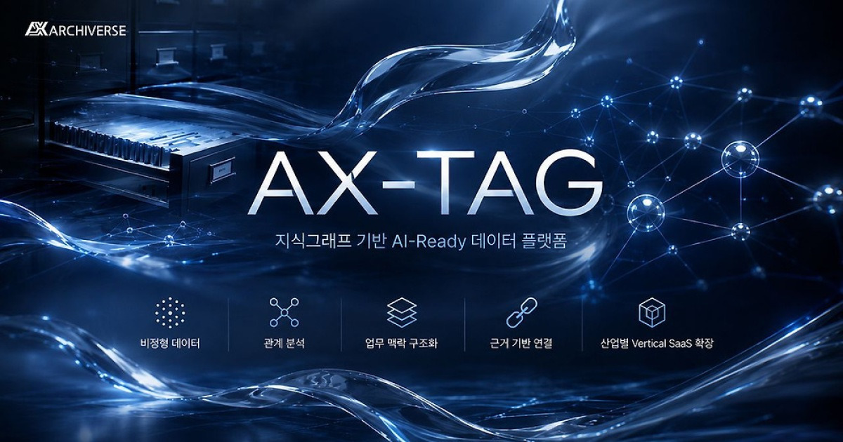 [2026 하반기 혁신 IT 대상] 아카이버스, 비정형 데이터 AI 활용형으로 전환