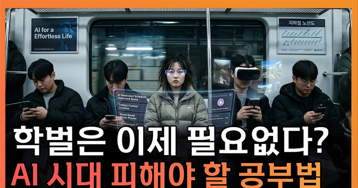 AI 시대, 학벌은 이제 필요 없다?⋯피해야 할 공부법 [T 같은 F]