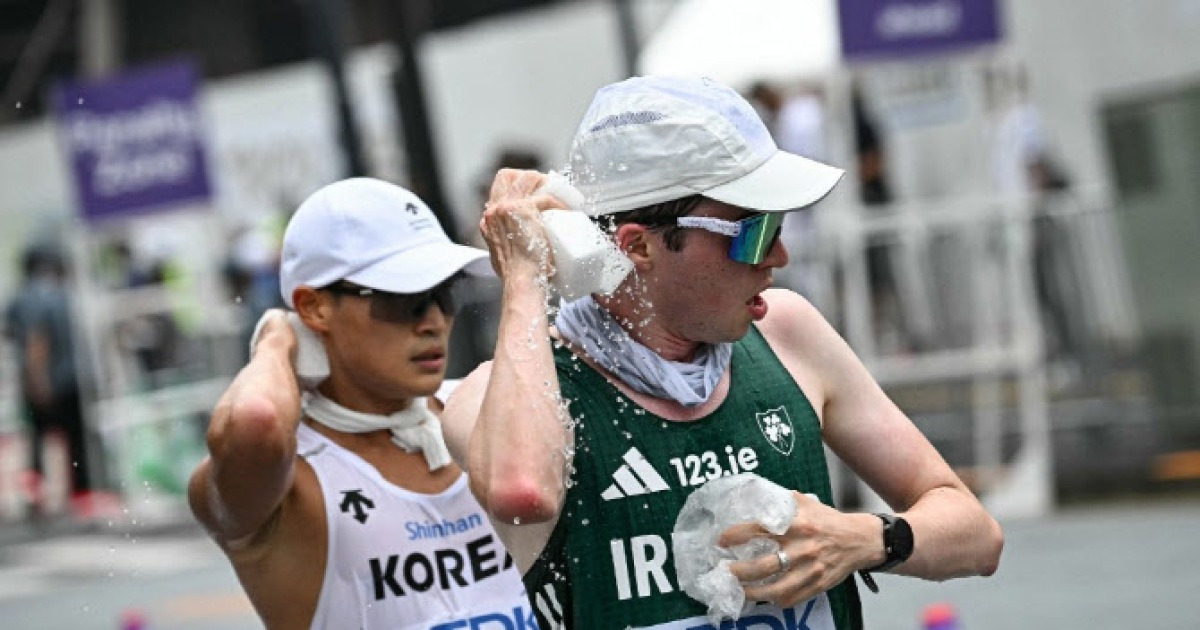 '경보 35km' 김민규, 주최측 실수로 억울한 '완주 실패' 실격