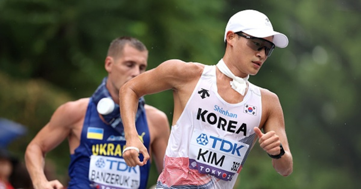 김민규, 주최 측 황당 실수로 도쿄세계선수권 35㎞ 경보 완주 실패