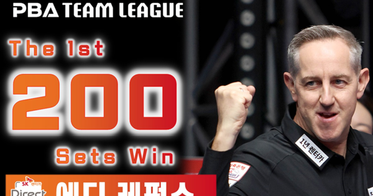 SK렌터카, 우리금융캐피탈 꺾고 2연승…레펀스, PBA 팀리그 최초 세트 200승