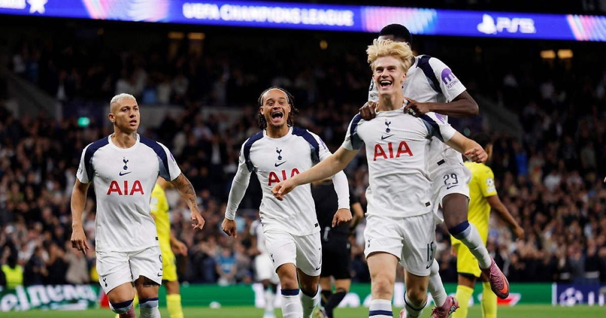 토트넘, UCL 복귀전서 상대 자책골로 비야레알에 1-0 승리(종합)