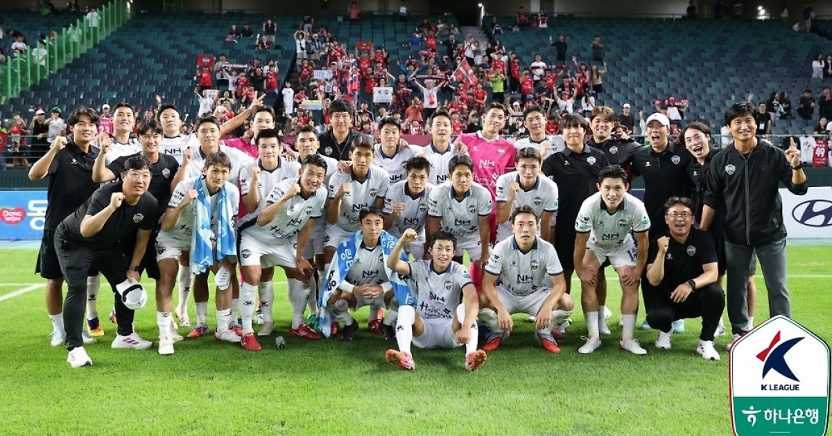 김천, 전북 '조기 우승'에 고춧가루…'주민규 멀티골' 대전은 대구 제압