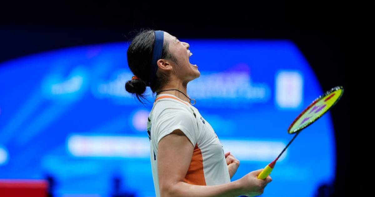 '21-3 압살' 안세영, 中 땅에서 33분 만에 끝냈다...'랭킹 3위' 한웨 꺾고 중국 마스터스 2연패+시즌 7승째