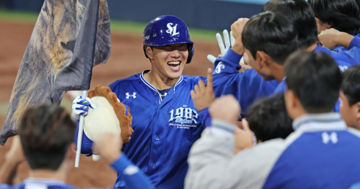 '하늘도 삼성을 돕나' 삼진인데도 득점, 행운의 3루타까지…9회 두산 홈런성 타구는 2루타로