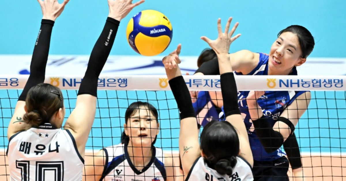 '육서영 32점 폭발' 女 배구 기업은행, 도로공사 꺾고 컵대회 조기 4강행