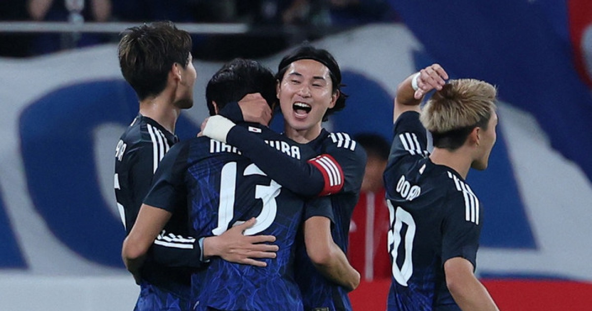 '전설의 1군 나왔나?' 일본, 홍명보호 무너뜨린 브라질에 3-2 대역전극...사상 첫 승 달성
