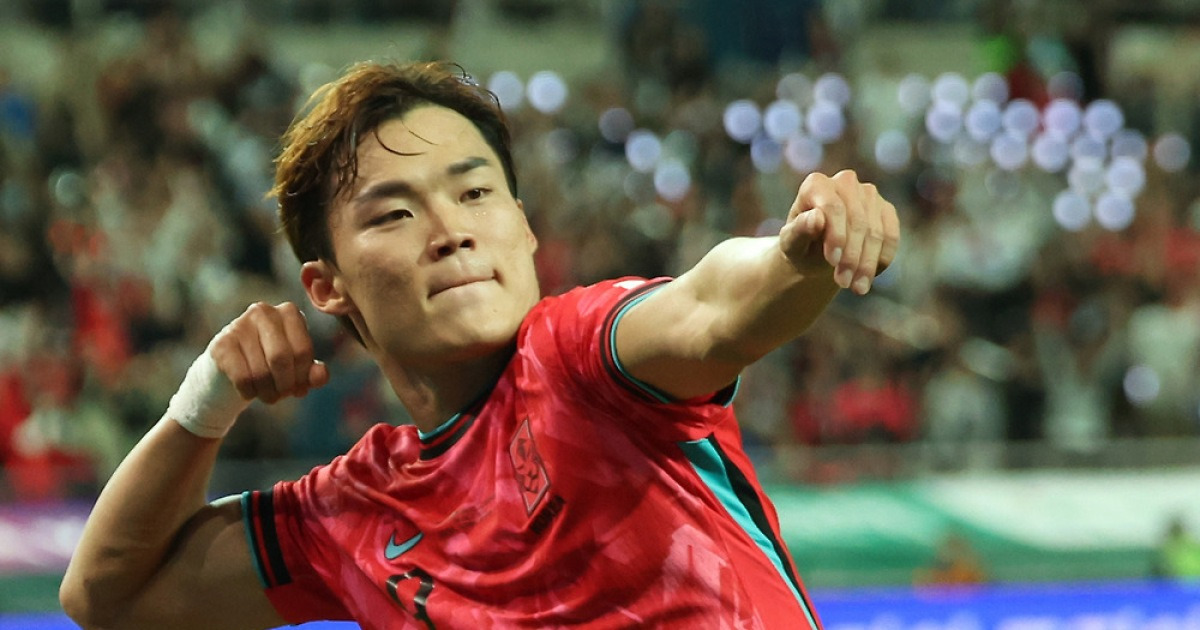 '이강인 환상 패스'에 감탄한 오현규 "움직이는대로 공이 오더라"