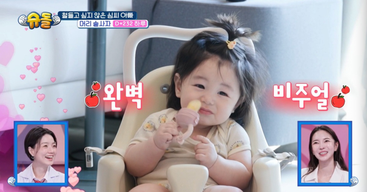 안영미, 하루 '사과 먹방'에 "보기만 해도 배부르다" (슈돌)
