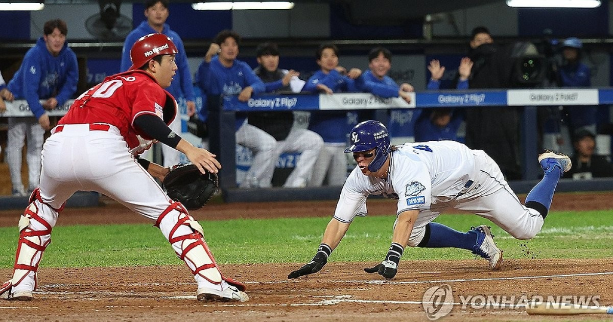 강민호는 돌리고, 김성윤은 막고…상대 뒤흔든 삼성의 주루