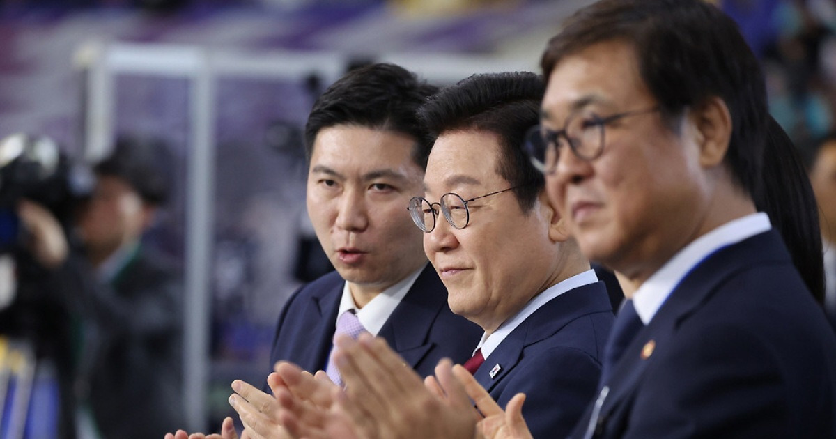 '李대통령 참석'첫 체전,유승민 대한체육회장 "NO스포츠 NO퓨처,스포츠 없는 미래는 없습니다"
