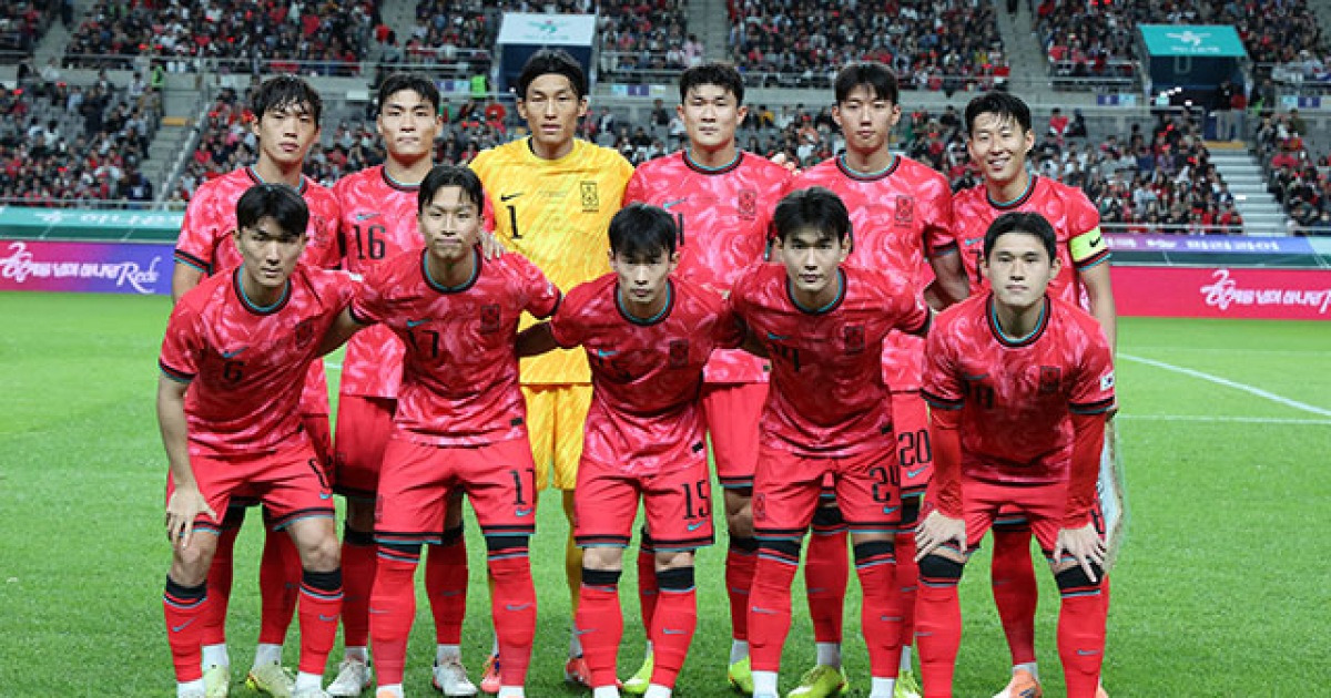 한국 축구, FIFA 랭킹 22위로 한 계단 상승해 ‘포트 2’ 수성…월드컵 조 추첨 유리